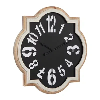 Kirkland's Metal Quatrefoil Farmhouse Wall Clock In Multi