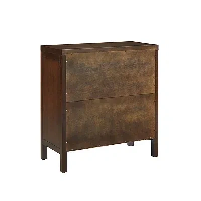 Kirkland's Mocha Mod Herringbone Cabinet In Brown