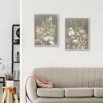 Kirkland's Framed Canvas Art Set In Gray
