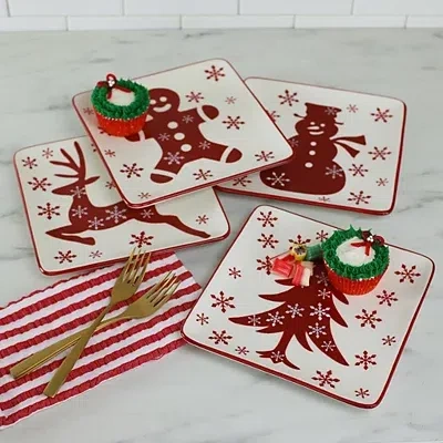 Kirkland's Christmas Character Salad Plates In Multi