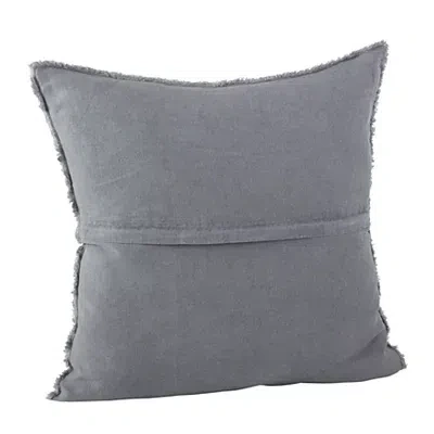 Kirkland's Dark Gray Fringed Edge Pillow In Gray