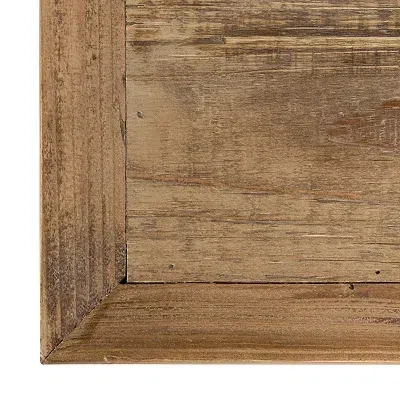 Kirkland's Distressed White And Brown Wood Console Table In White