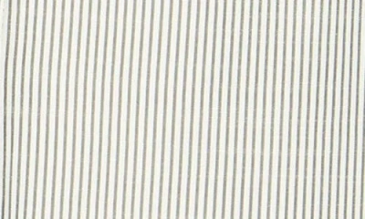 Max Studio Stripe Oversize Long Sleeve Button-up Tunic In Gray