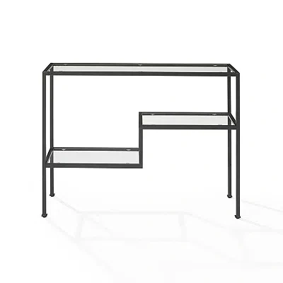 Kirkland's Matte Black Multi Level Console Table In Black