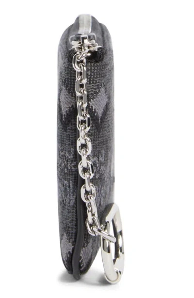 Mcm Aren Monogram Wallet In Gray