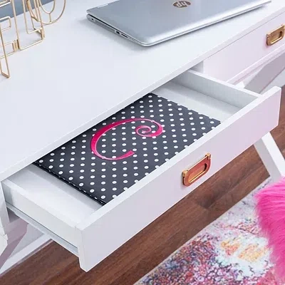 Kirkland's Wood 2-drawer X-frame Desk In White