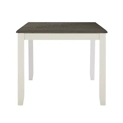 Kirkland's Two-toned Wood Dining Table In White