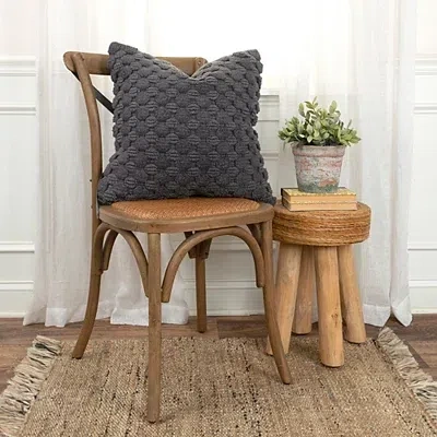 Kirkland's Heavily Textured Pillow In Gray