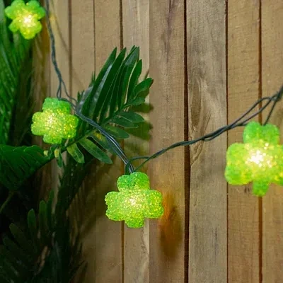 Kirkland's Shamrock String Lights In Green