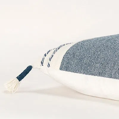 Kirkland's Block Loop Throw Pillow In Blue