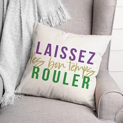 Kirkland's Laissez Le Bon Temps Rouler Pillow In Multi