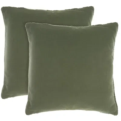 Kirkland's Olive Cable Knit Throw Pillows In Green