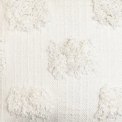 Kirkland's Tufted Dots Throw Pillow In White