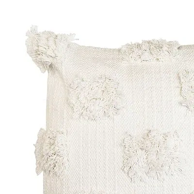 Kirkland's Tufted Dots Throw Pillow In White