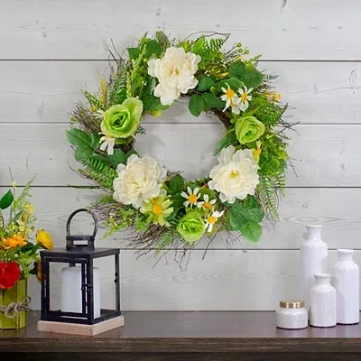 Kirkland's Mixed Floral Spring Wreath In Multi