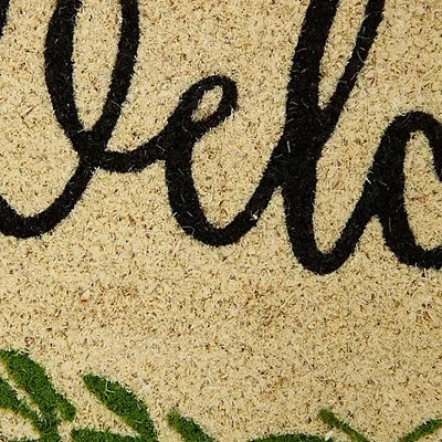 Kirkland's Wreath Welcome Coir Doormat In Multi