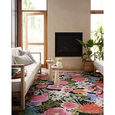 Kirkland's Midnight Garden Party Indoor/outdoor Rug In Multi