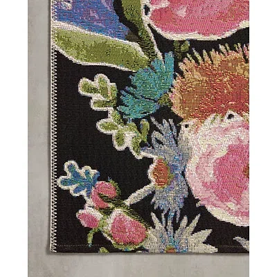 Kirkland's Midnight Garden Party Indoor/outdoor Rug In Multi
