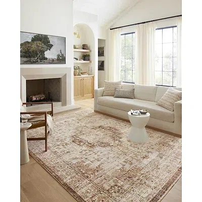 Kirkland's Mocha And Cream Sorrento Area Rug In Brown