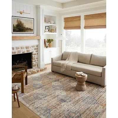 Kirkland's Neutral Diamond Patchwork Area Rug In Brown
