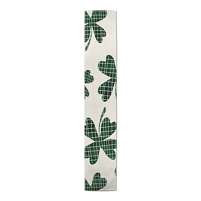 Kirkland's Large Plaid Clover Table Runner In Multi