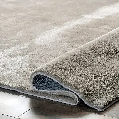 Kirkland's Whitlow Gray Shag Washable Area Rug In Gray