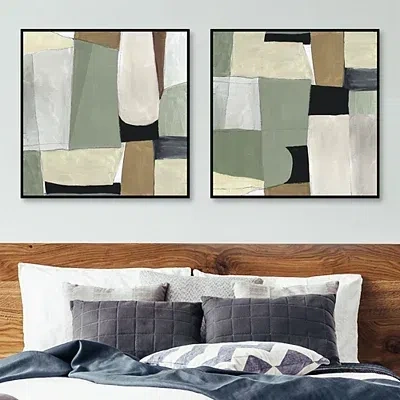 Kirkland's Forms Framed Canvas Art Prints In Multi