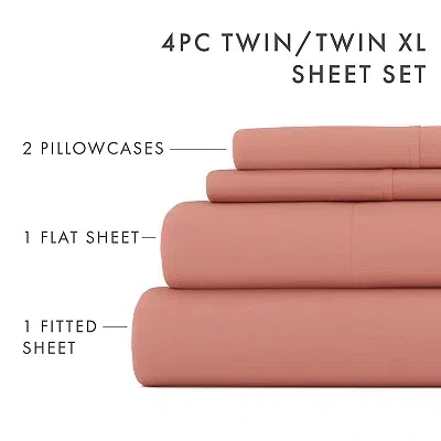 Kirkland's Twin Xl Sheet Set In Pink