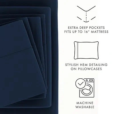 Kirkland's Twin Xl Sheet Set In Blue