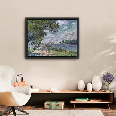 Kirkland's The Seine At Argenteuil Framed Canvas Art Print In Multi