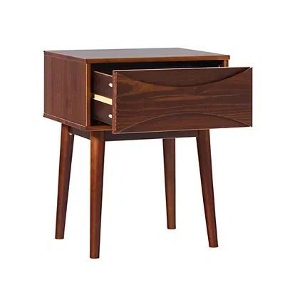 Kirkland's Walnut Mid-century Modern Nightstand In Brown