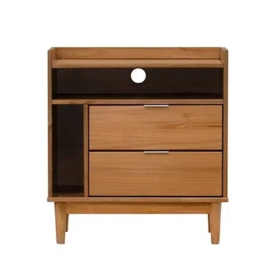 Kirkland's Caramel Pine 2-drawer Nightstand In Brown