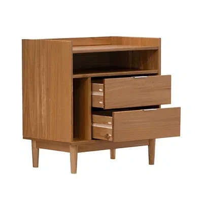 Kirkland's Caramel Pine 2-drawer Nightstand In Brown