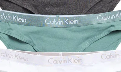 Calvin Klein Motive Cotton Bikini Panties In Multi