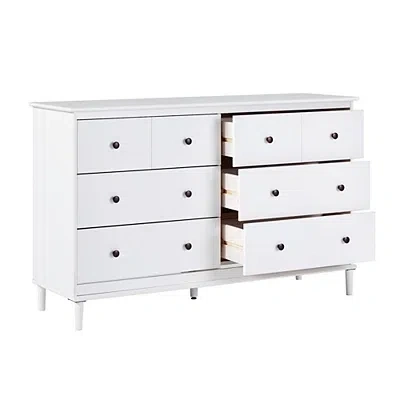 Kirkland's Pine 6-drawer Modern Dresser In White
