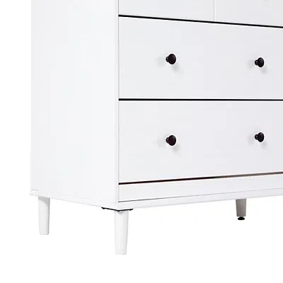 Kirkland's Pine 6-drawer Modern Dresser In White