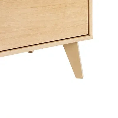 Kirkland's Oak Wood Simple Grooved Handle 6-drawer Dresser In Brown