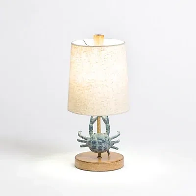 Kirkland's Coastal Crab Table Lamp In Multi