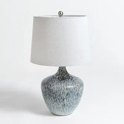 Kirkland's Reactive Glaze Ceramic Table Lamp In Multi