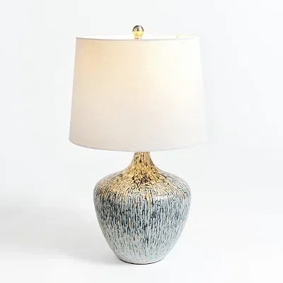 Kirkland's Reactive Glaze Ceramic Table Lamp In Multi