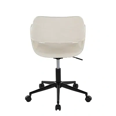 Kirkland's Faux Leather & Black Marshall Office Chair In Neutral