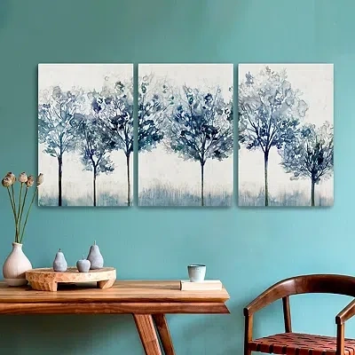 Kirkland's Forest Light Canvas Art Prints In Blue