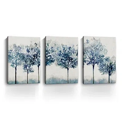 Kirkland's Forest Light Canvas Art Prints In Blue
