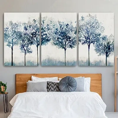 Kirkland's Forest Light Canvas Art Prints In Blue
