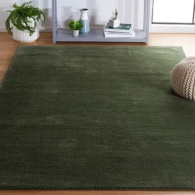 Kirkland's Solid Green Revive Area Rug In Green