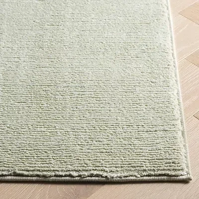 Kirkland's Solid Sage Green Revive Area Rug In Green