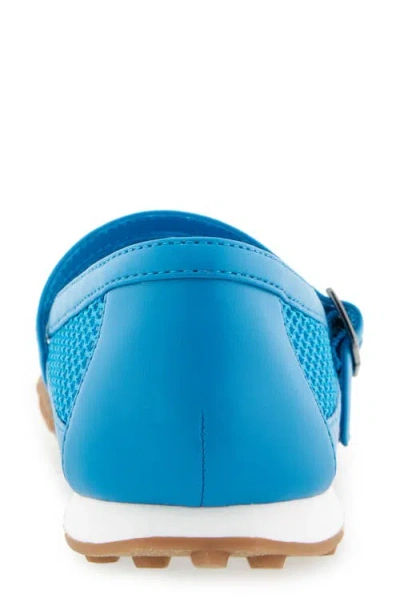 Reaction Kenneth Cole Violeta Mary Jane Flat In Blue