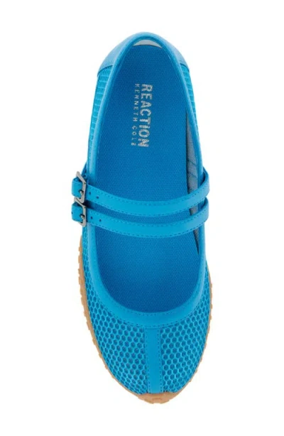 Reaction Kenneth Cole Violeta Mary Jane Flat In Blue