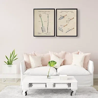 Kirkland's Garden Tools Patent Framed Art Print In Multi