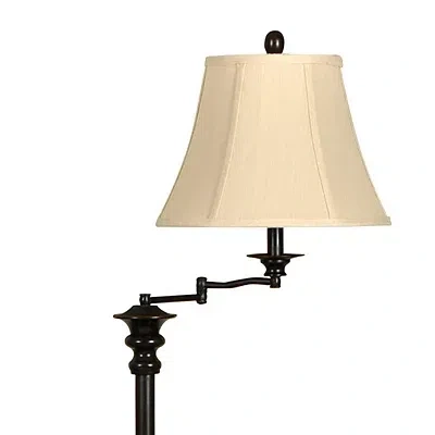 Kirkland's Dark Bronze Menlo Swing Arm Floor Lamp In Multi